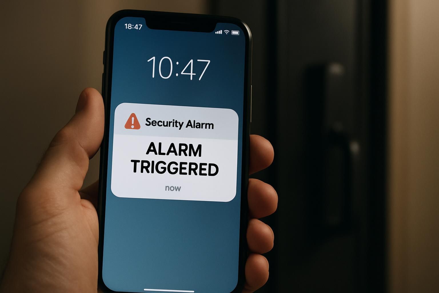 puertas antiokupas con alarma detalle